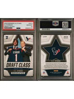 2023 Panini Rookies & Stars C.J. Stroud Draft Class #DC-4 Texans (RC) PSA 10